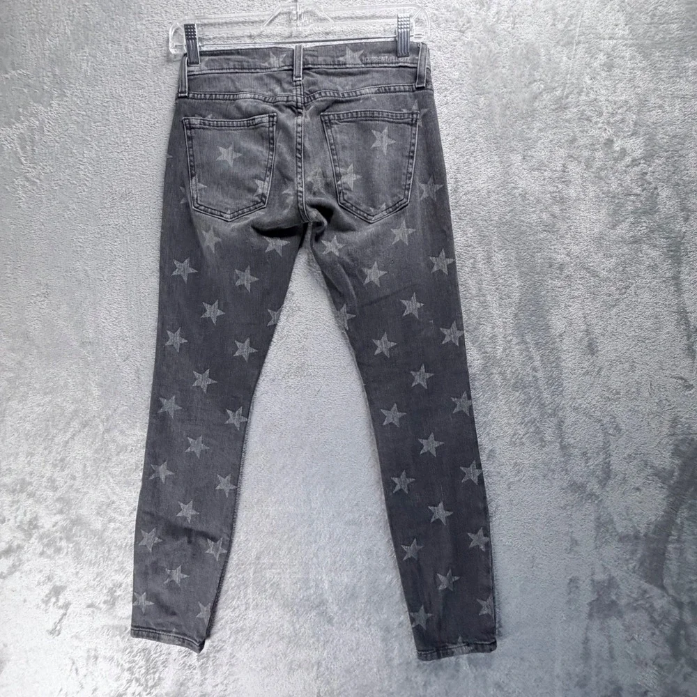 Current Elliott The Stiletto Jeans Size 00 23 Gray Northern Stars Skinny Cropped